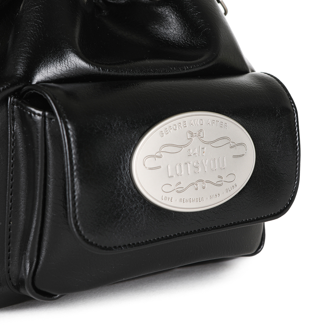 라츠유 루나 버킷백 블랙(LOTS YOU Luna Bucket Bag Black) - 4