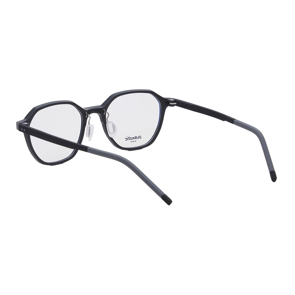 알로아이웨어 [DURASTIC] DRG5601 0909M 스퀘어 판토 실리콘 안경테 블랙(ALO EYEWEAR [DURASTIC] DRG5601 0909M Square Panto Silicone Glasses Frame Black) - 3