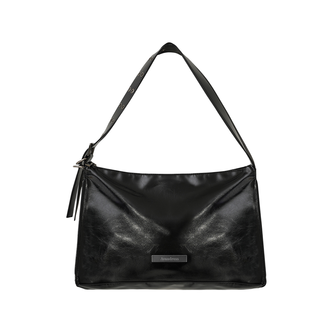 어반드레스 빈티지 워시드 숄더 백 블랙(Avandress Vintage Washed Shoulder Bag Black)