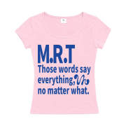 venhit MRT Vivid U-Neck Slim Fit Short Sleeve T-Shirt Light Pink