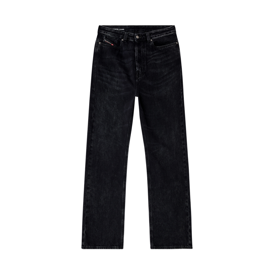디젤 릴렉스드 진 레귤러 웨이스트 1980 D-이퍼 블랙 다크 그레이(Diesel Relaxed Jeans Regular Waist 1980 D-Eeper Black Dark Grey)