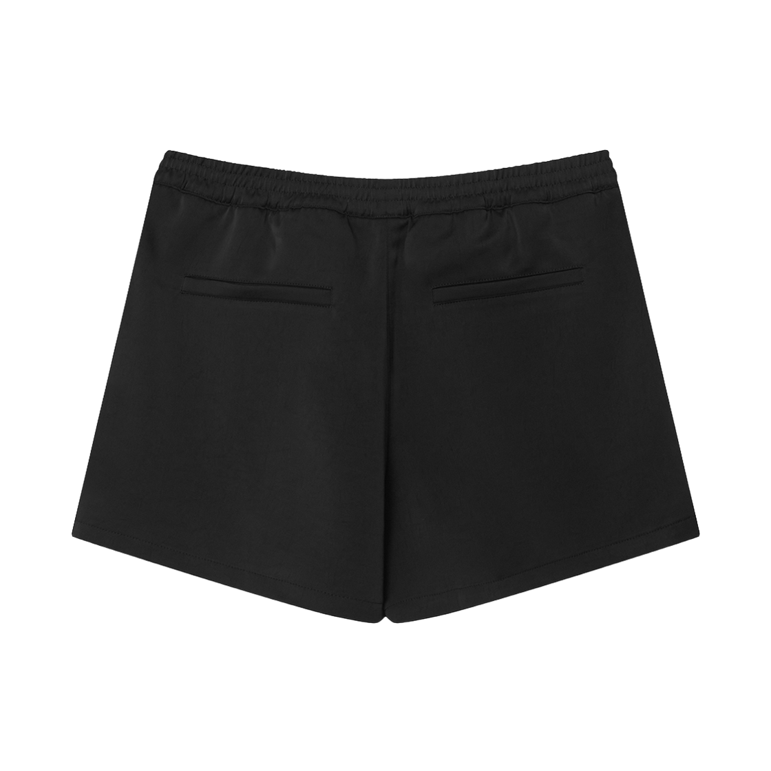 이우트 새틴 밴딩 팬츠 블랙(EEUT Satin Banding Shorts Black) - 2
