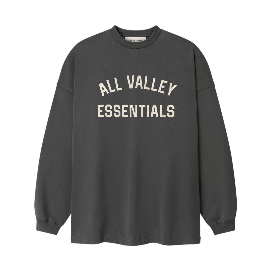 - Essentials Merch Long Sleeve T-Shirt Iron Grey - 26SS