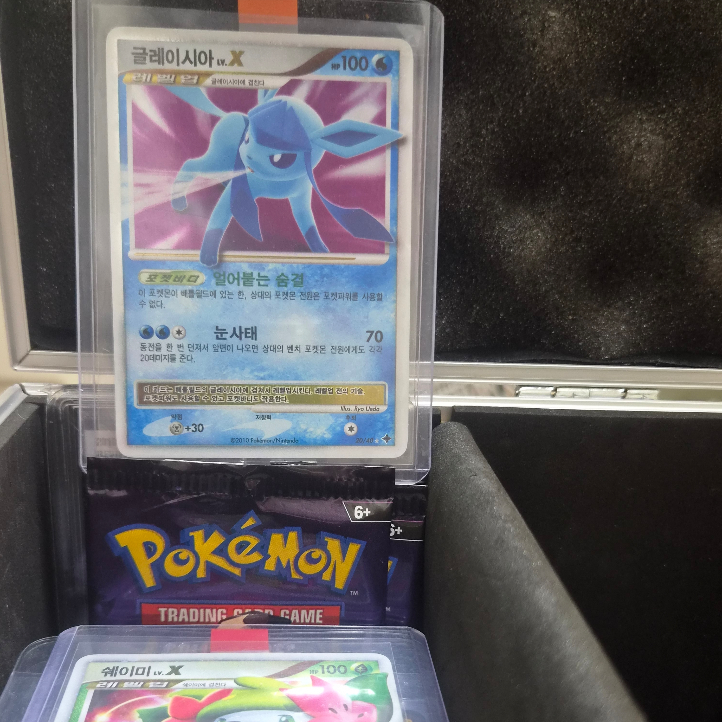 Pokemon TCG Glaceon LV.X UR Dawn Dash 1st Edition (Japanese Ver.) 착용 스타일
