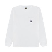 Needles L/S Pocket T-Shirt Cotton Jersey White