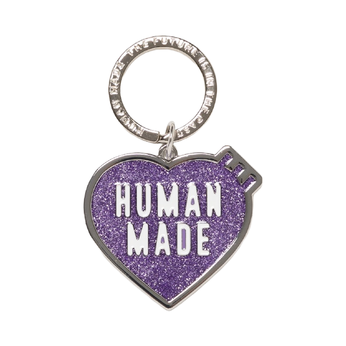 - Human Made Heart Keyring Purple - Apgujeong Store Exclusive