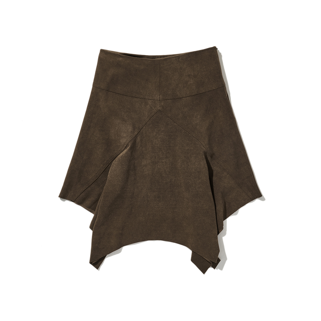 라츠유 모카 크림 스웨이드 스커트 브라운(LOTS YOU Mocca Cream Suede Skirt Brown) - 2
