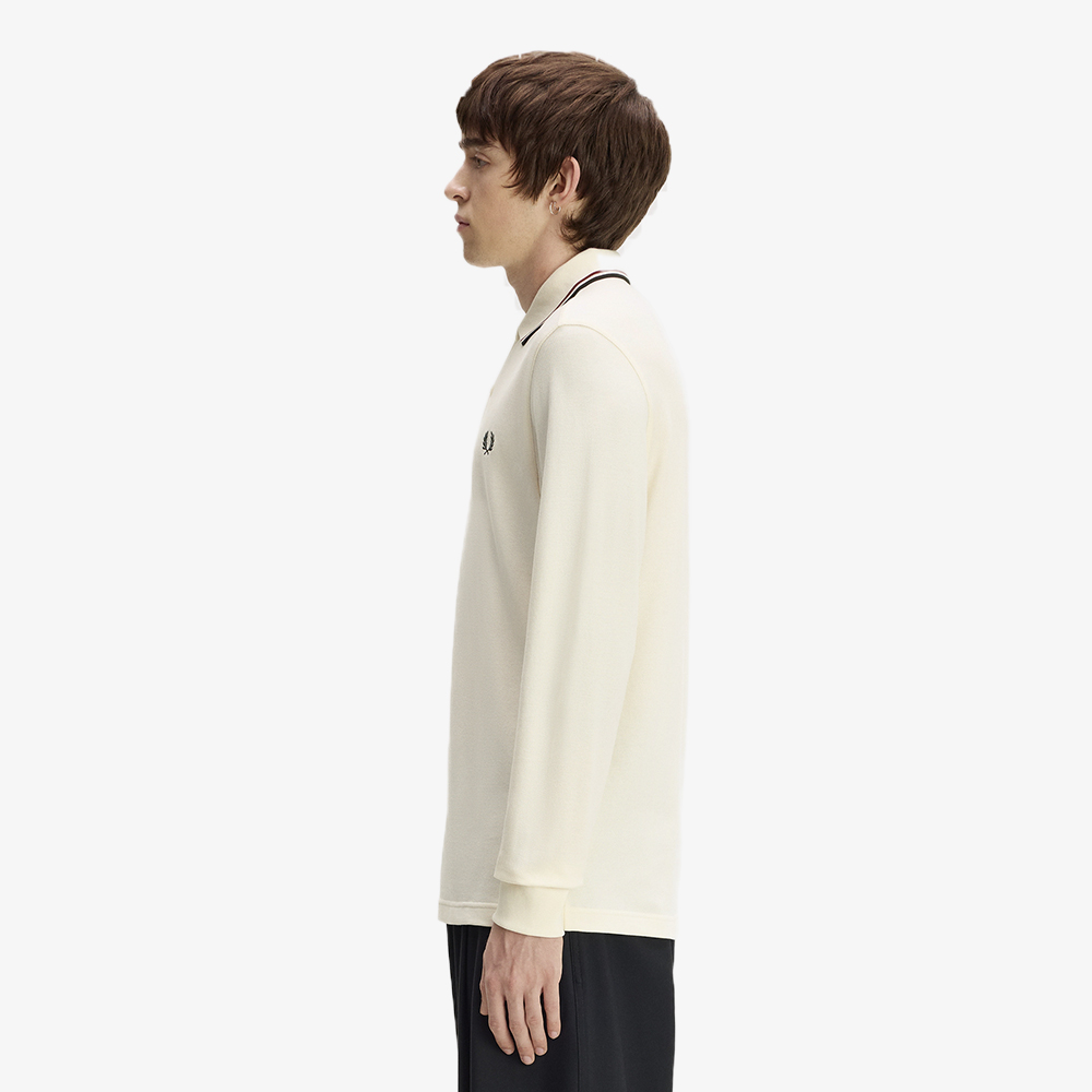프레드페리 M3636 롱슬리브 트윈 팁 프레드페리 셔츠 에크루 브랜디 나이트그린(Fred Perry M3636 L/S Twin Tipped Fred Perry Shirt Ecru Brandy Night Green) - 3