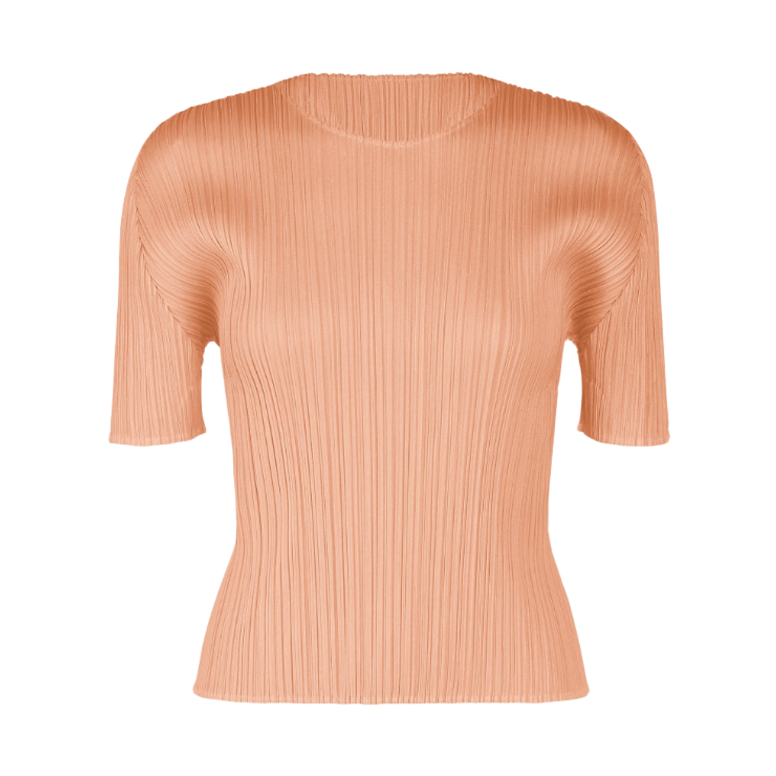 PP63-JK112-30 (W) Pleats Please Issey Miyake MC July Top Pale Orange
