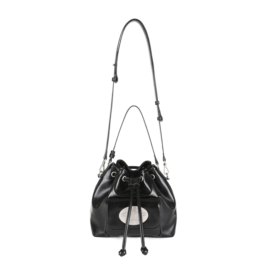 라츠유 루나 버킷백 블랙(LOTS YOU Luna Bucket Bag Black) - 1