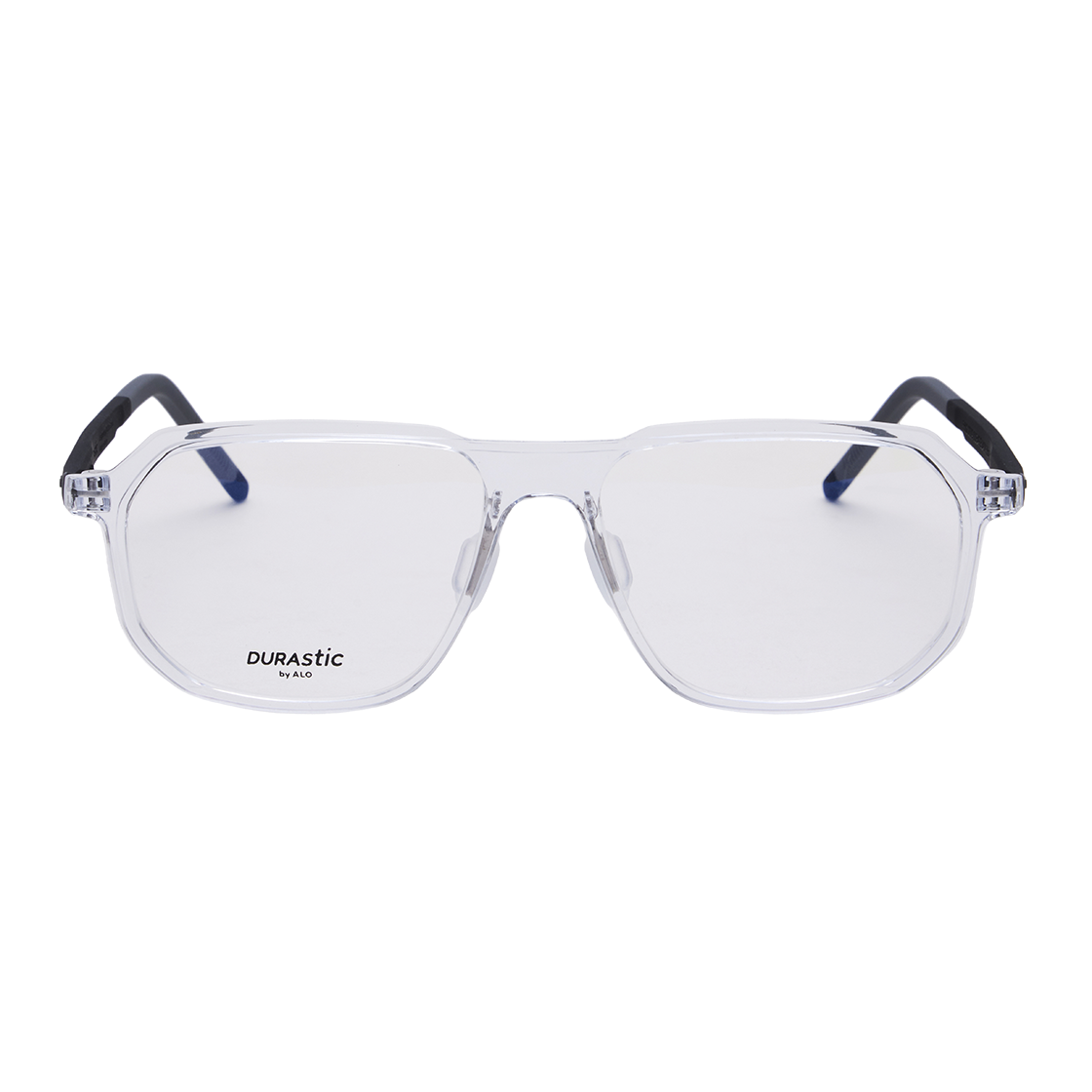 알로아이웨어 [DURASTIC] DRG5602 2009G 에비에이터 실리콘 안경테 클리어/블랙(ALO EYEWEAR [DURASTIC] DRG5602 2009G Aviator Silicone Glasses Frame Clear/Black) - 1