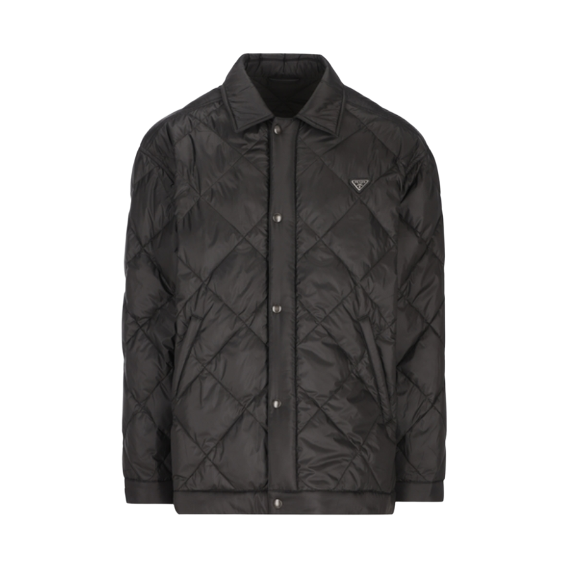 SGD258-17YX-F0002 Prada Re-Nylon Quilted Down Jacket Black