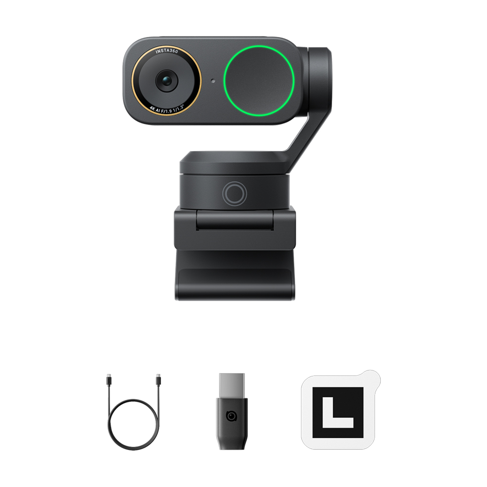 인스타360 Link 2 Pro 웹캠 표준 번들 그래파이트 블랙(Insta360 Link 2 Pro (360/PRD)) - 2