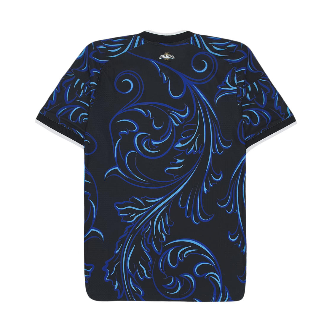 아디다스 아르헨티나 2026 어웨이 어센틱 저지 블랙 루시드 블루 - US 사이즈 (논 마킹 버전)(Adidas Argentina 2026 Away Authentic Jersey Black Lucid Blue - US Sizing (Non Marking Ver.)) - 2