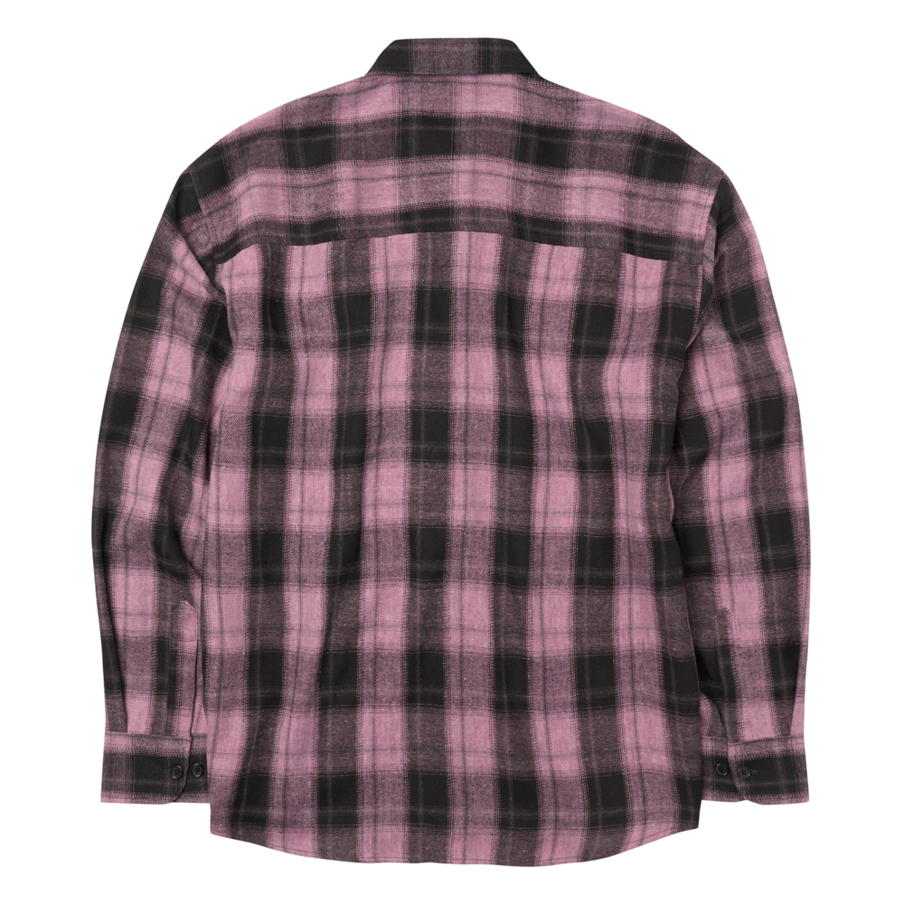 아모우 코어 플란넬 셔츠 핑크(AMOU Core Flannel Shirts Pink) - 2
