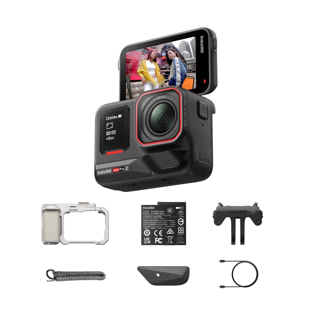 인스타360 Ace Pro 2 미드나잇 블랙, 싱글배터리 스냅샷 번들 문라이트 실버(Insta360 Ace Pro 2 Xplorer Bundle (Single Battery) Silver (360/PRD)) - 2