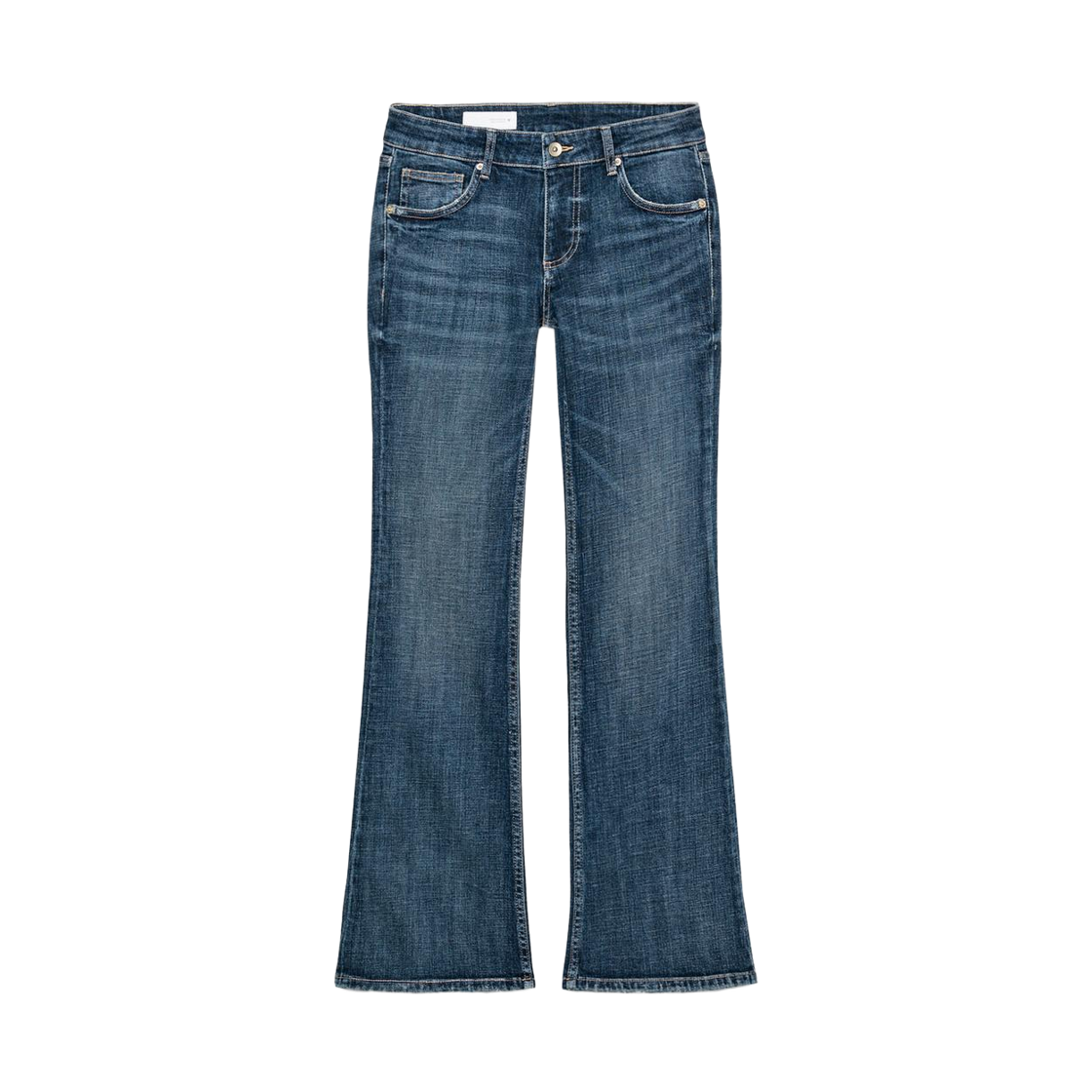 (W) 자라 진 TRF 부츠컷 로우 라이즈 팬츠 네이비((W) Zara Jeans TRF Bootcut Low Rise Pants Navy) - 1