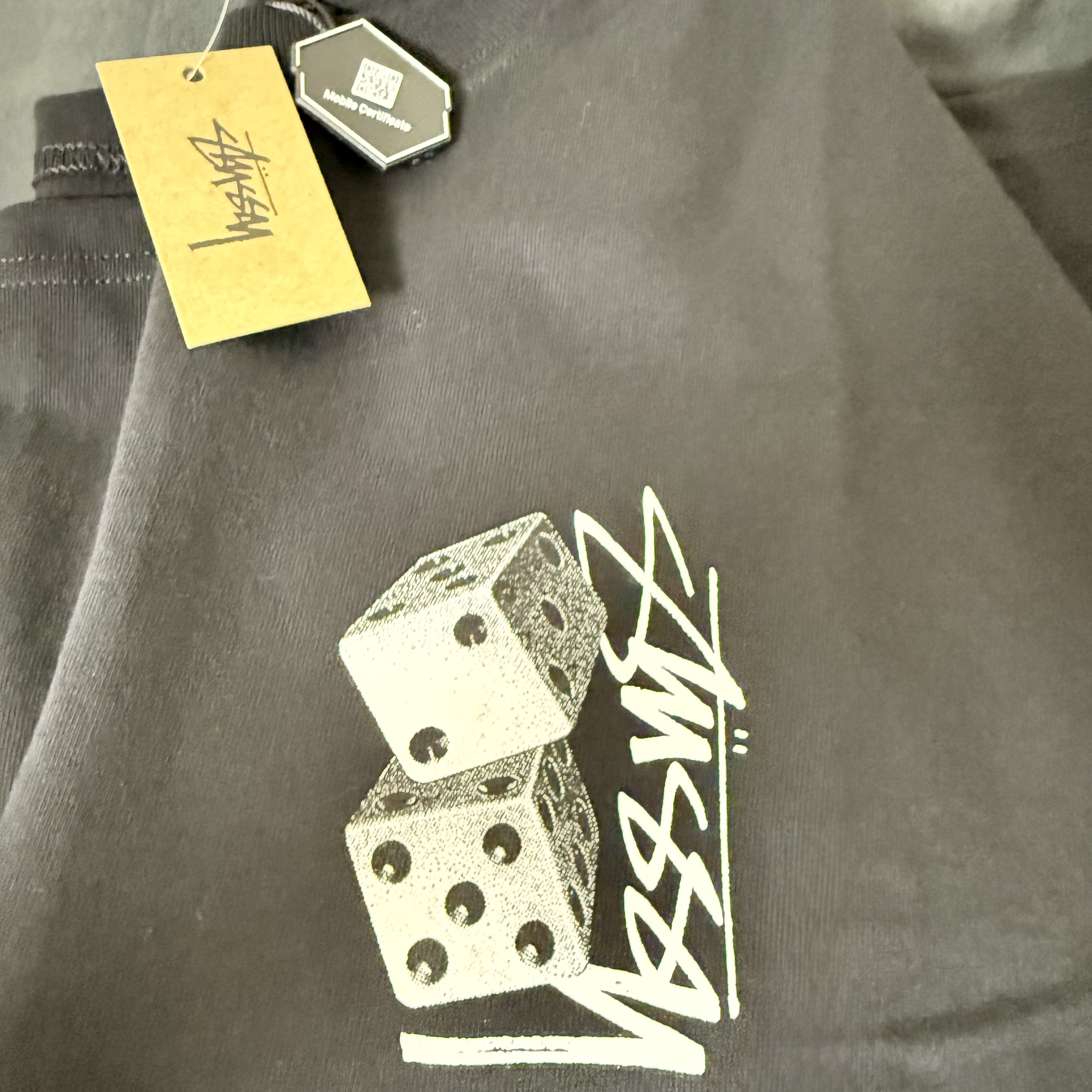 Stussy Tall Dice T-Shirt Black 착용 스타일