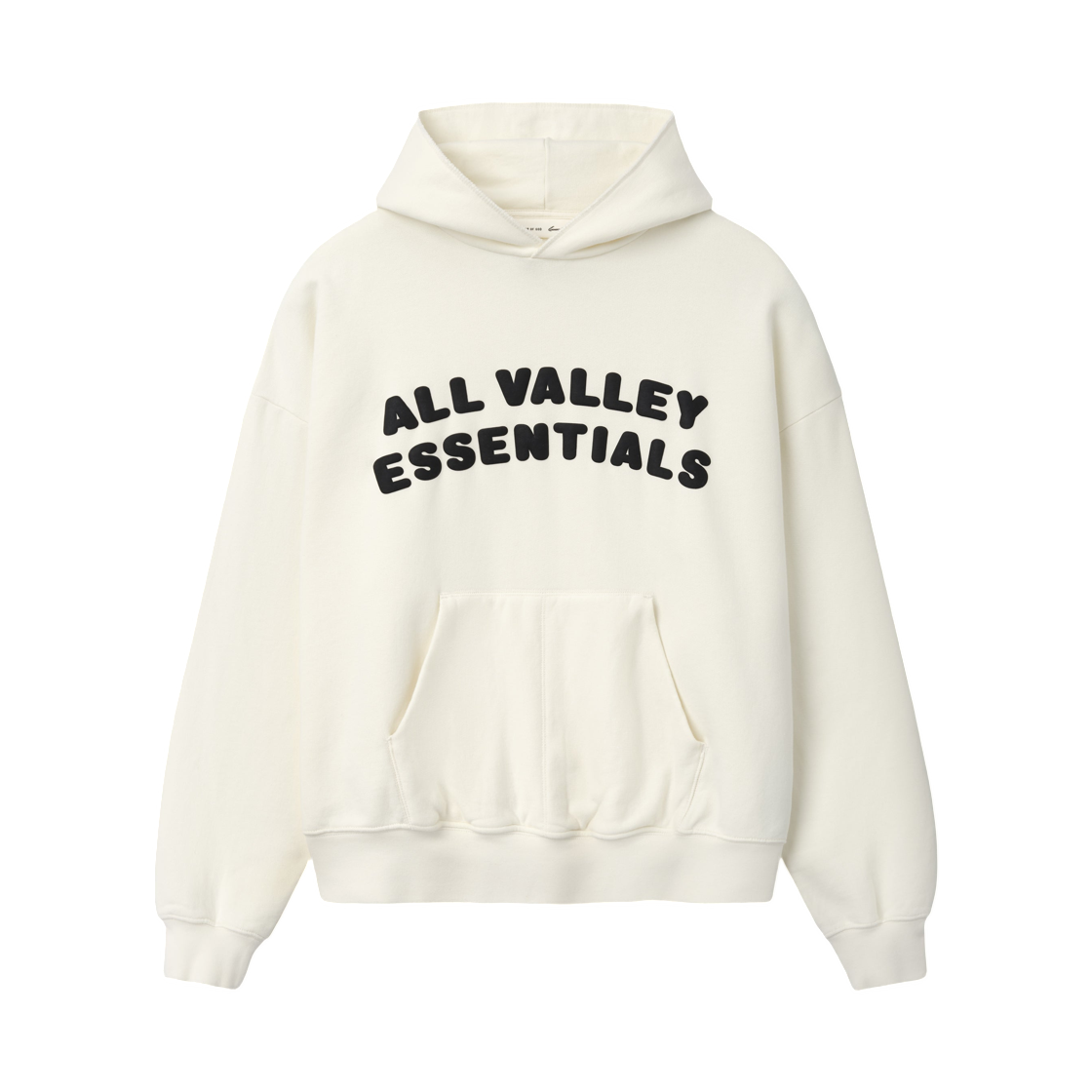 - Essentials 90s Hoodie Washed Ivory - 26SS