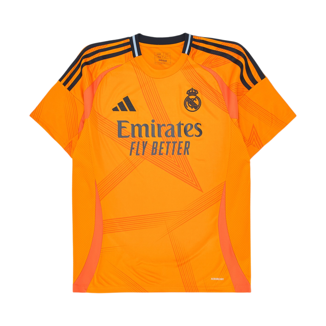 아디다스 레알 마드리드 2024/25 어웨이 저지 크루 오렌지 - KR 사이즈 (논 마킹 버전)(Adidas Real Madrid 2024/25 Away Jersey Crew Orange - KR Sizing (Non Marking Ver.)) - 1