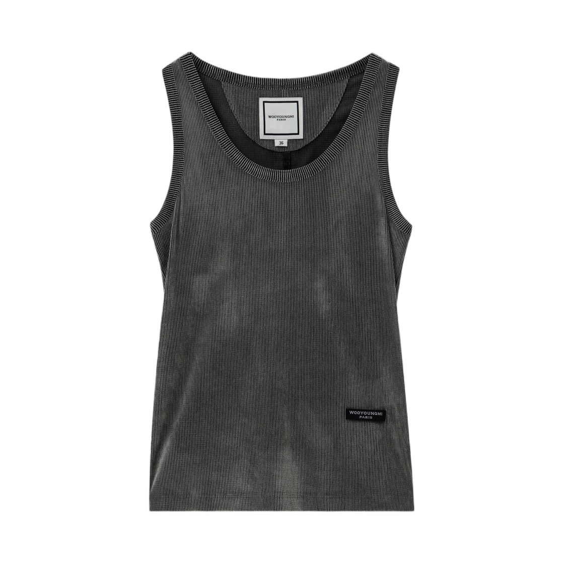 M261TS19755G (W) Wooyoungmi Stripe Sleeveless Grey - 26SS