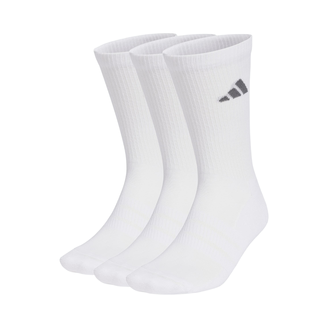 KR7118 Adidas Cushioned Sportswear Crew Socks White Grey Five (3 Pack)