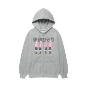 [사은품 증정/KREAM 단독] Thevinylhouse x Bocchi the Rock! Hitori Hoodie Zip-Up Grey