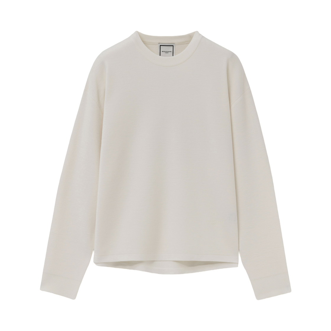 W263KN01502I Wooyoungmi Round Neck Wool Sweater Ivory - 26FW