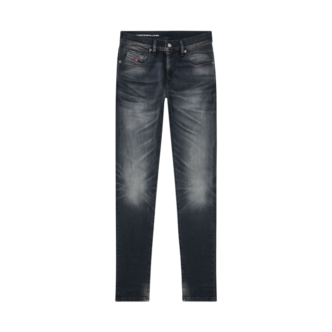 디젤 슬림 진 레귤러 웨이스트 2019 D-스트럭트 블랙 다크 그레이(Diesel Slim Jeans Regular Waist 2019 D-Strukt Black Dark Grey)