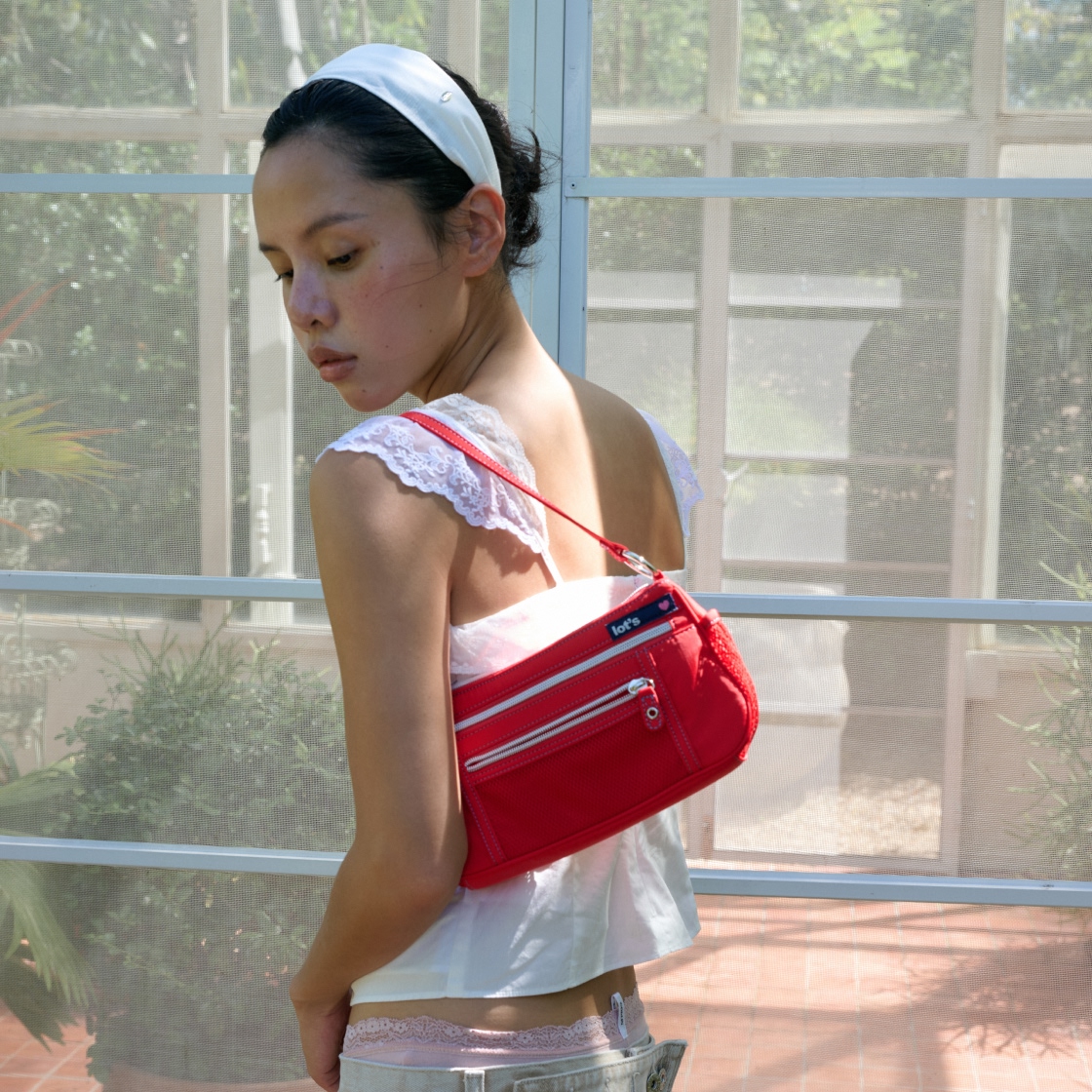 라츠유 펀치 미니 백 레드(LOTS YOU Punchy Mini Bag Red) - 4
