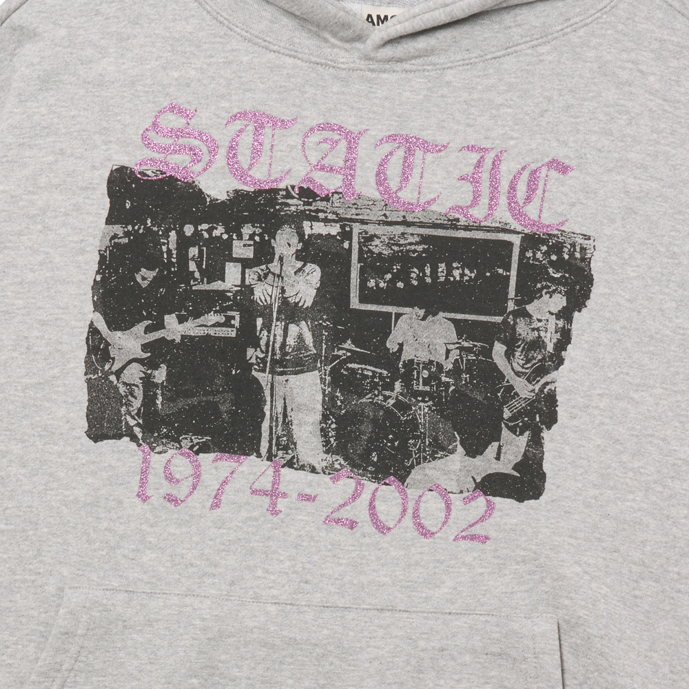 아모우 스태틱 후디 그레이(AMOU Static Hoodie Gray) - 3