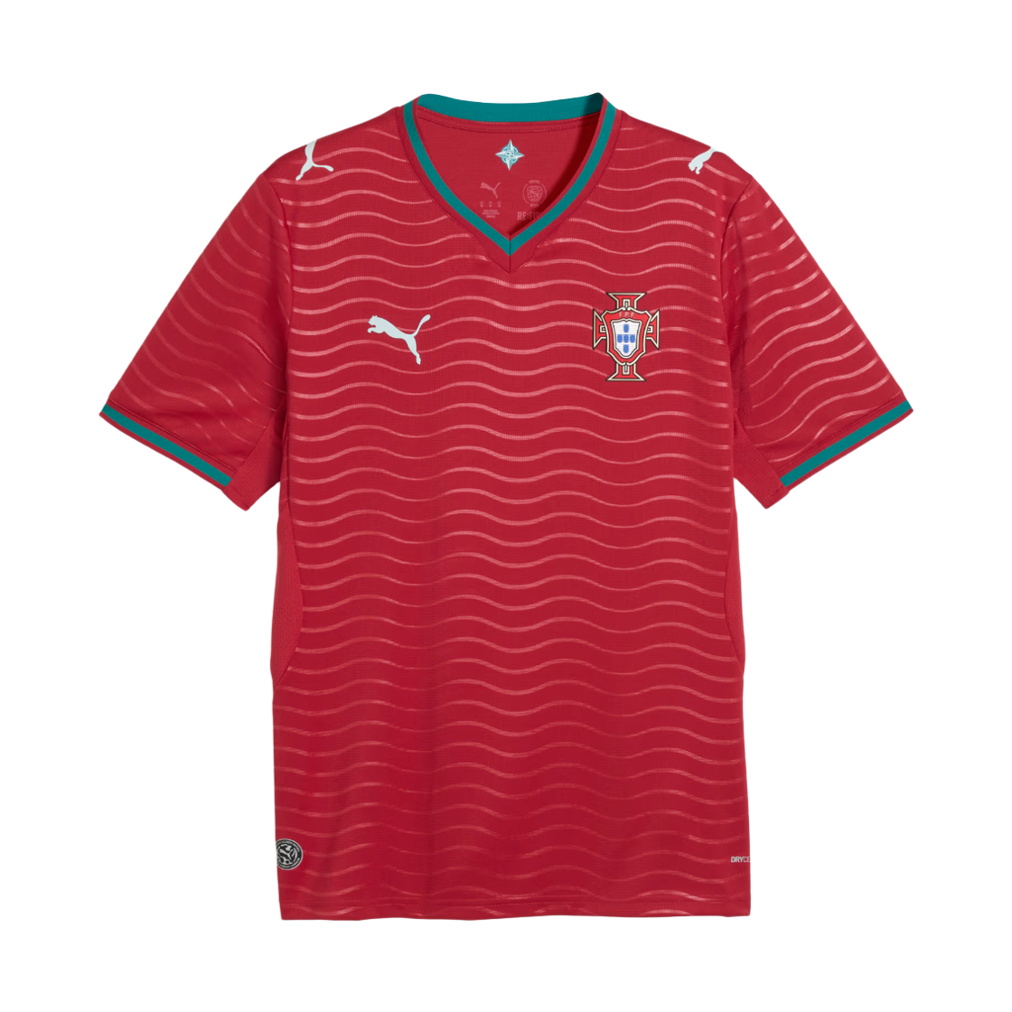 783278-01 Puma Portugal 2026 Home Jersey Club Red Green Lagoon (Non Marking Ver.)