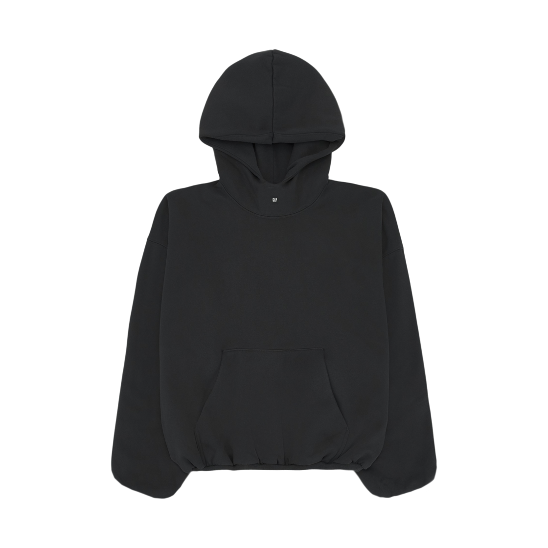 이지 갭 엔지니어드 바이 발렌시아가 로고 후드 블랙(Yeezy Gap Engineered By Balenciaga Logo Hoodie Black) - 1