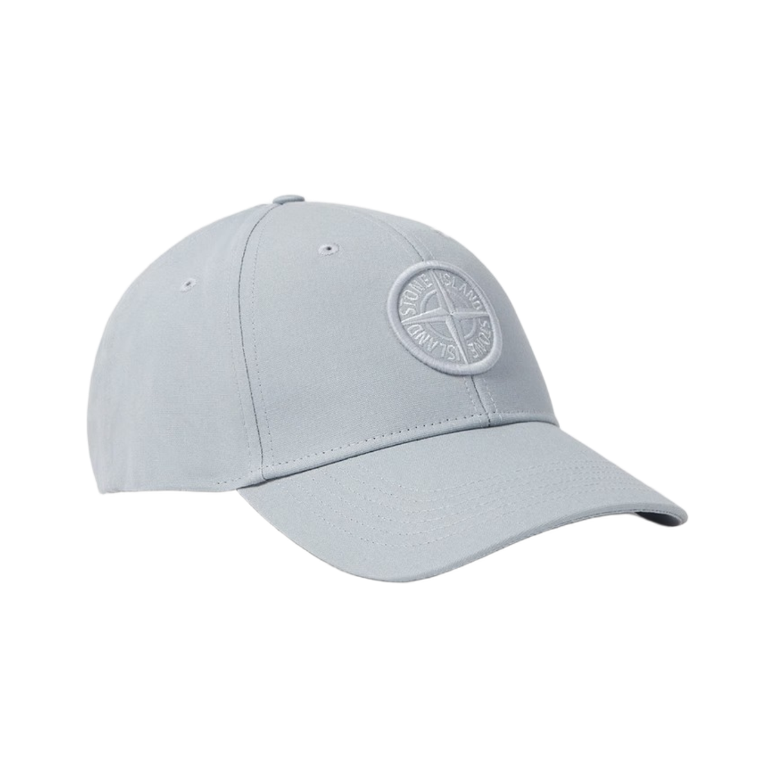 L2S1591000-13S0248-V0049 Stone Island 9100013 Cotton Reps Baseball Cap with Compass Embroidery Ash Grey - 26FW
