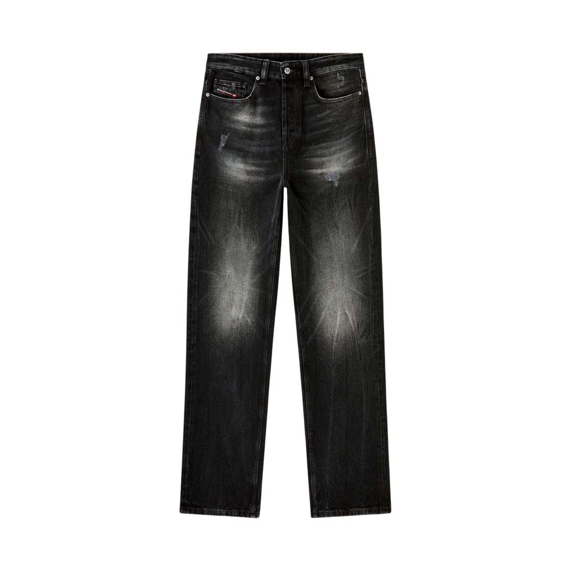 디젤 릴렉스드 진 로우 웨이스트 2001 D-매크로 블랙(Diesel Relaxed Jeans Low Waist 2001 D-Macro Black) - 1