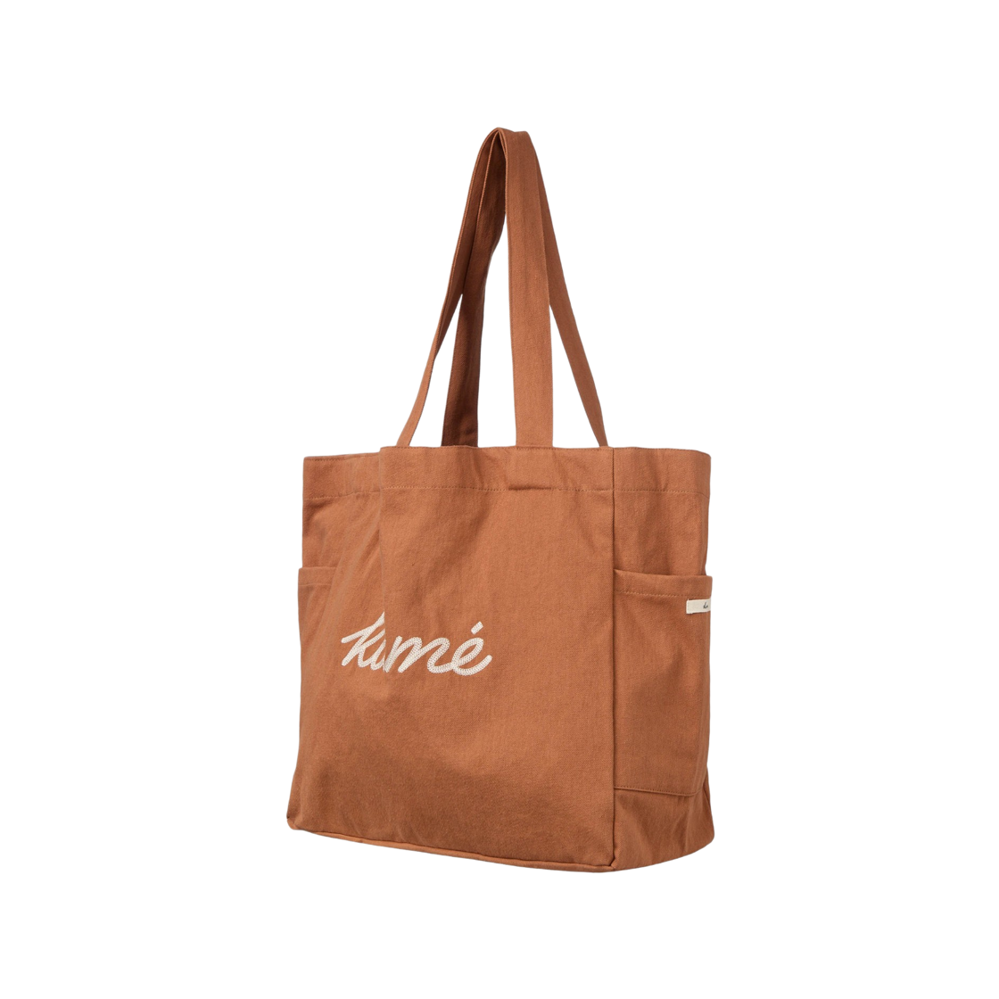 쿠메 로고 엠브로이더드 캔버스 백 오렌지(KUME Logo Embroidered Canvas Bag - Orange) - 2