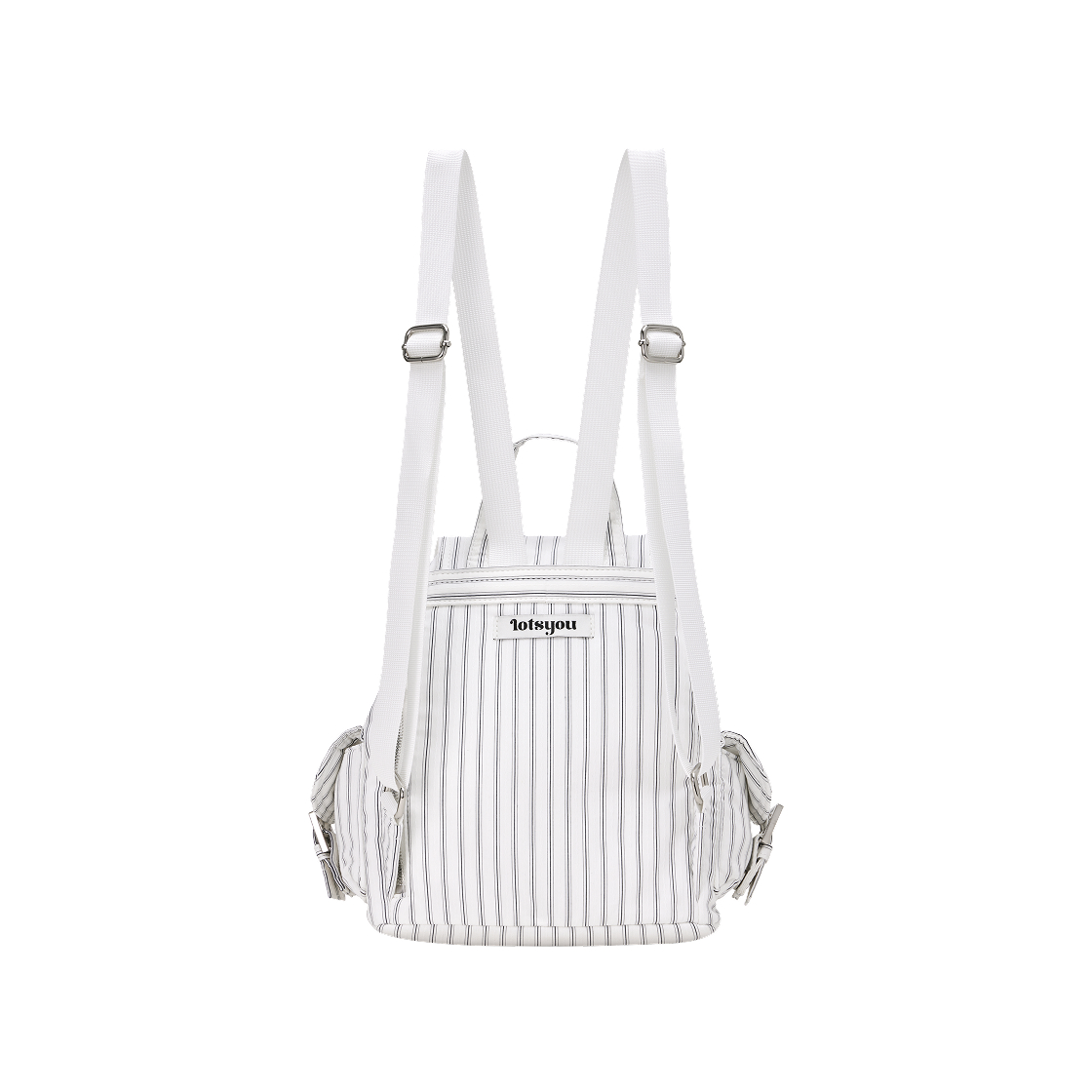 라츠유 노스텔지아 백팩 스트라이프 네이비(LOTS YOU Nostalgia Backpack Stripe Navy) - 2