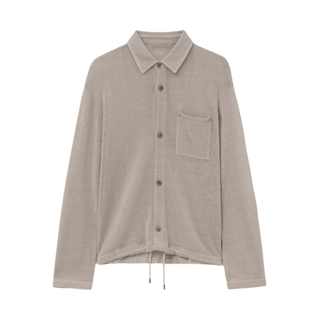 W261SH19849E Wooyoungmi Knitted Shirt Beige - 26SS