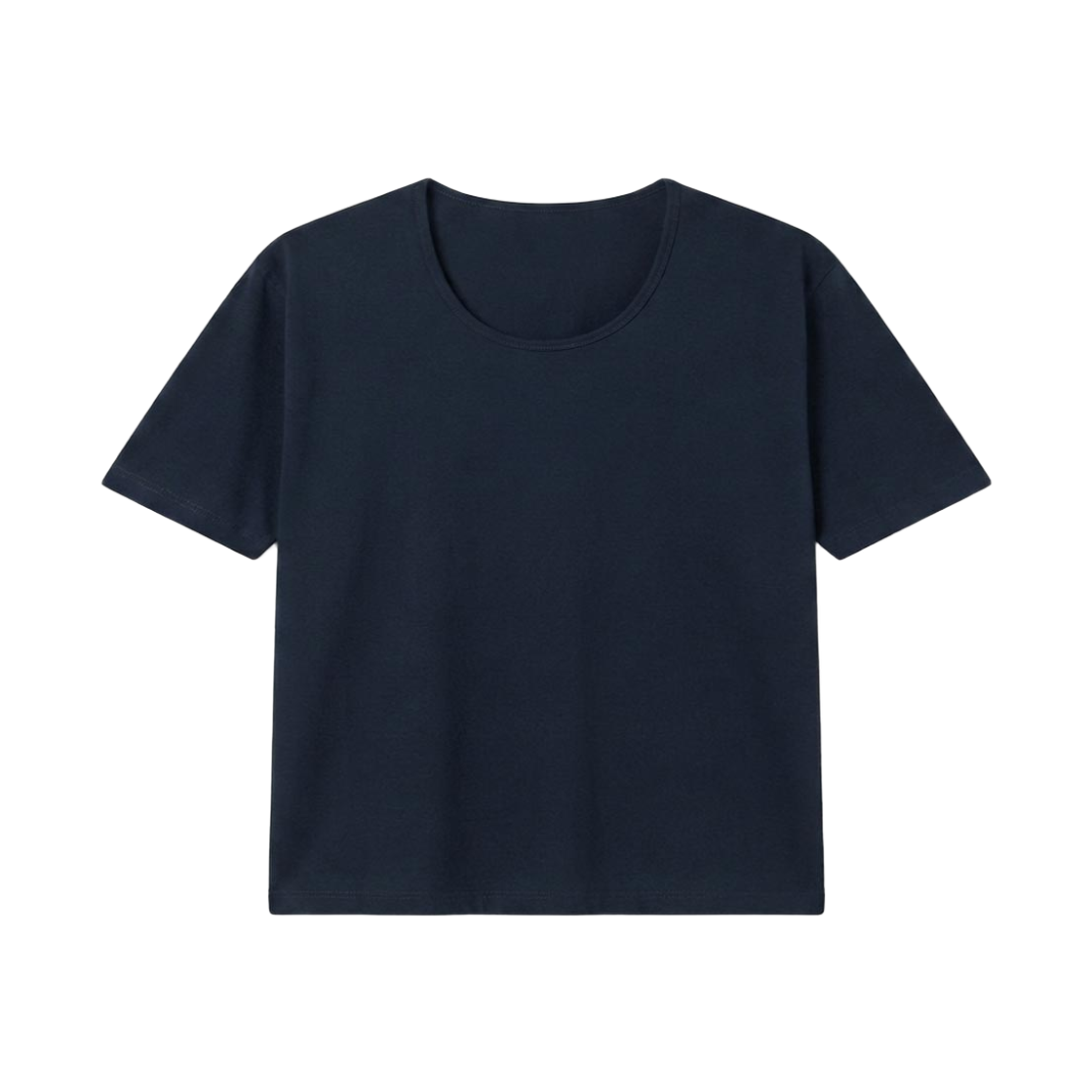 지크립 SILKY한 U넥 스판 반팔 티셔츠 네이비(GCLIP Silky U-Neck Spandex Short-Sleeved T-Shirt Navy) - 2