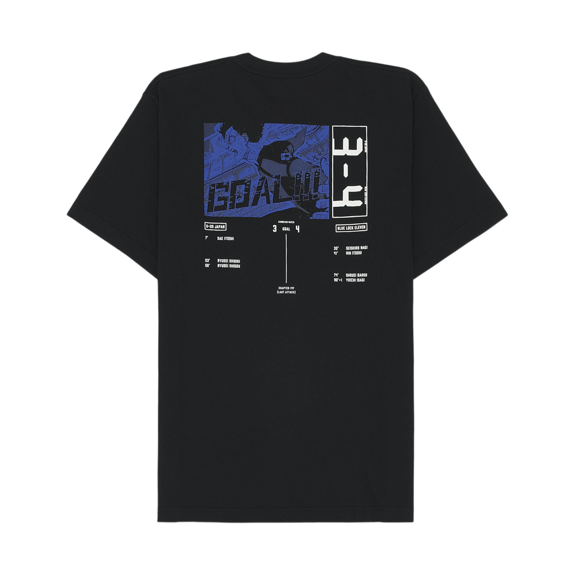 유니클로 UT x 블루 록 티셔츠 블랙(Uniqlo UT x Blue Lock T-Shirt Black) - 2
