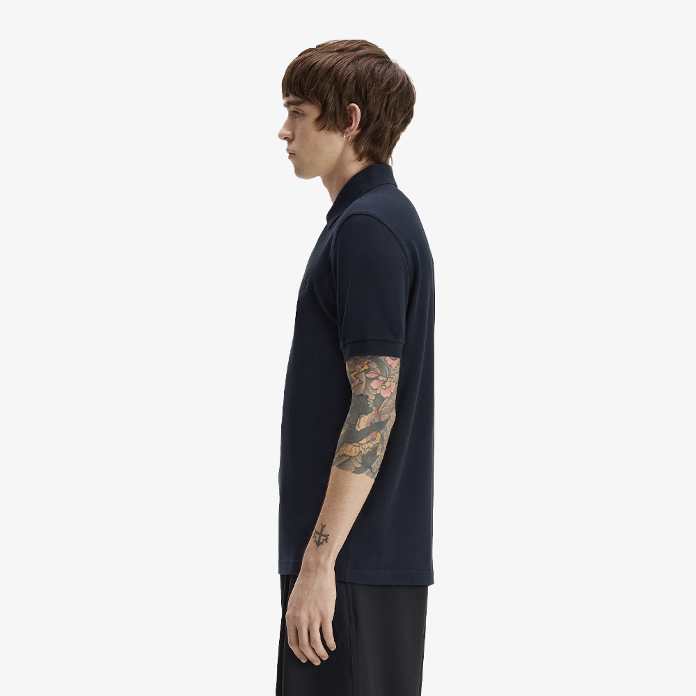 프레드페리 M6000 플레인 프레드페리 셔츠 네이비 리치브라운(Fred Perry M6000 Plain Fred Perry Shirt Navy Rich Brown) - 3