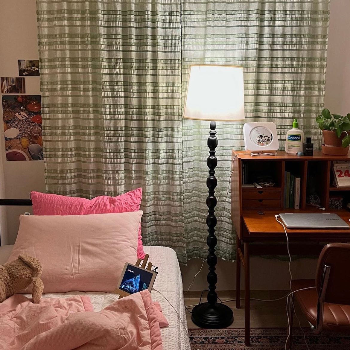 무성화 링클 스트라이프 블라인드 봉집형 커튼 120x150cm(MUSEONGHWA Linkle stripe blind curtain 120x150cm) - 5