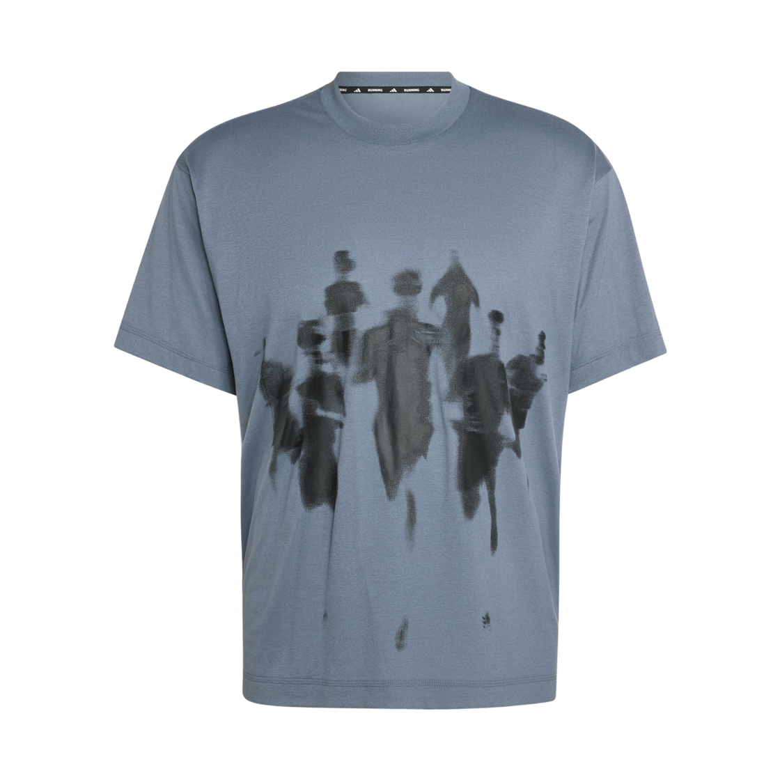 KY5654 Adidas Adi365 Aspyre Running Graphic T-Shirt Clear Onix Black - KR Sizing