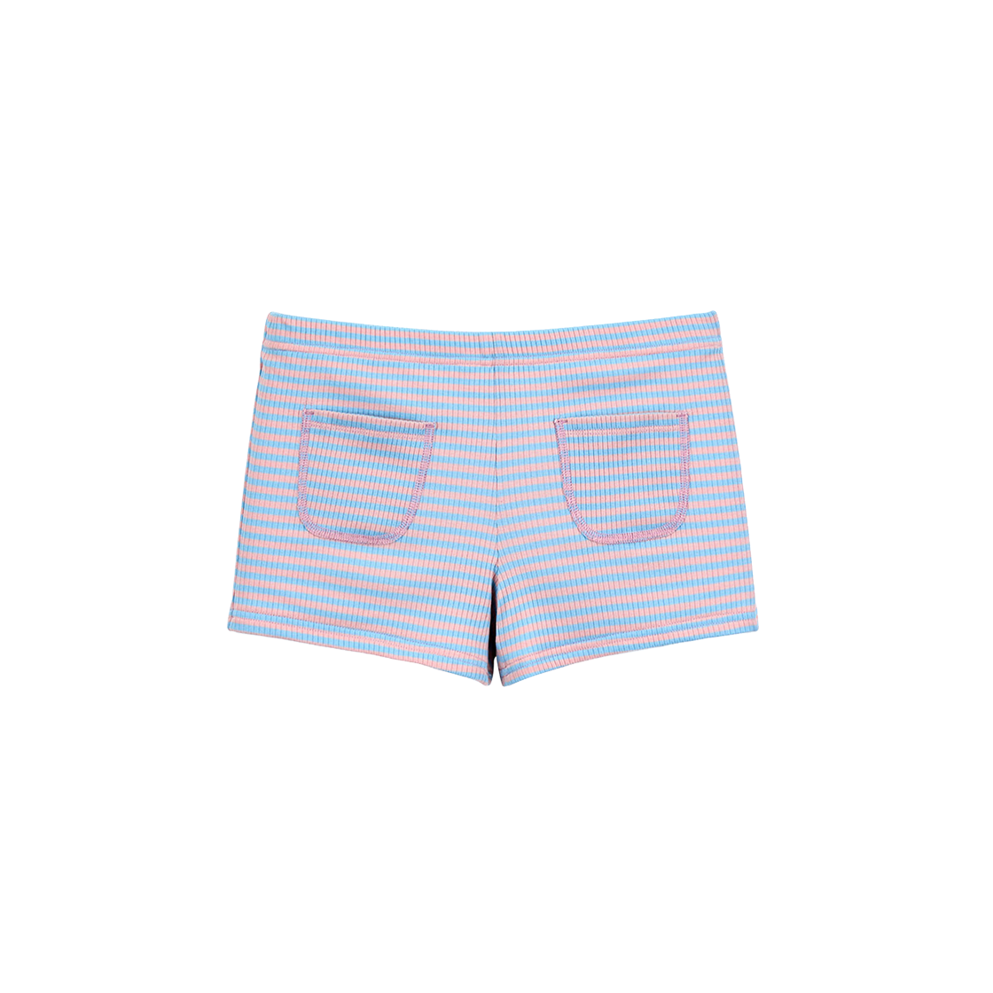 라츠유 멀티 스트라이프 미니 쇼츠 라이트 핑크(LOTS YOU Multi Stripe Mini Shorts Light Pink)