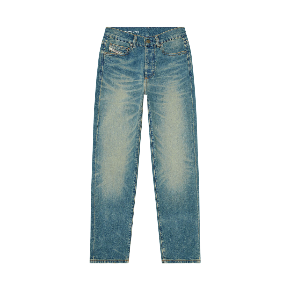 A224590KBBP-01 (W) Diesel Regular Jeans High Waist 1981 D-Went Medium Blue