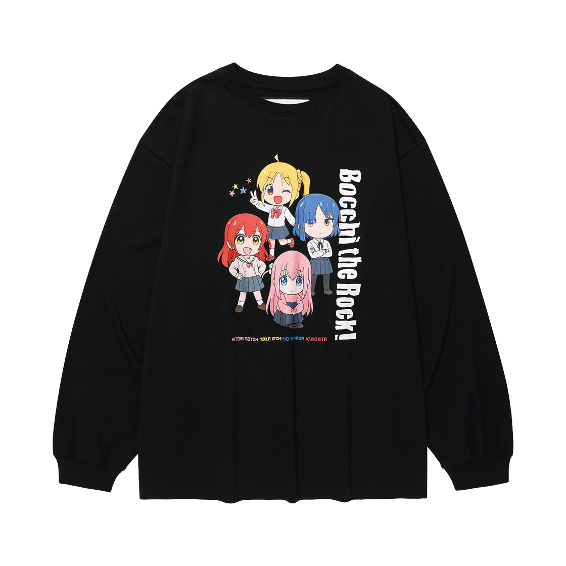 VH2FSUT570BBK [KREAM 단독] Thevinylhouse x Bocchi the Rock! Mini Bocchi Ls Tee Black