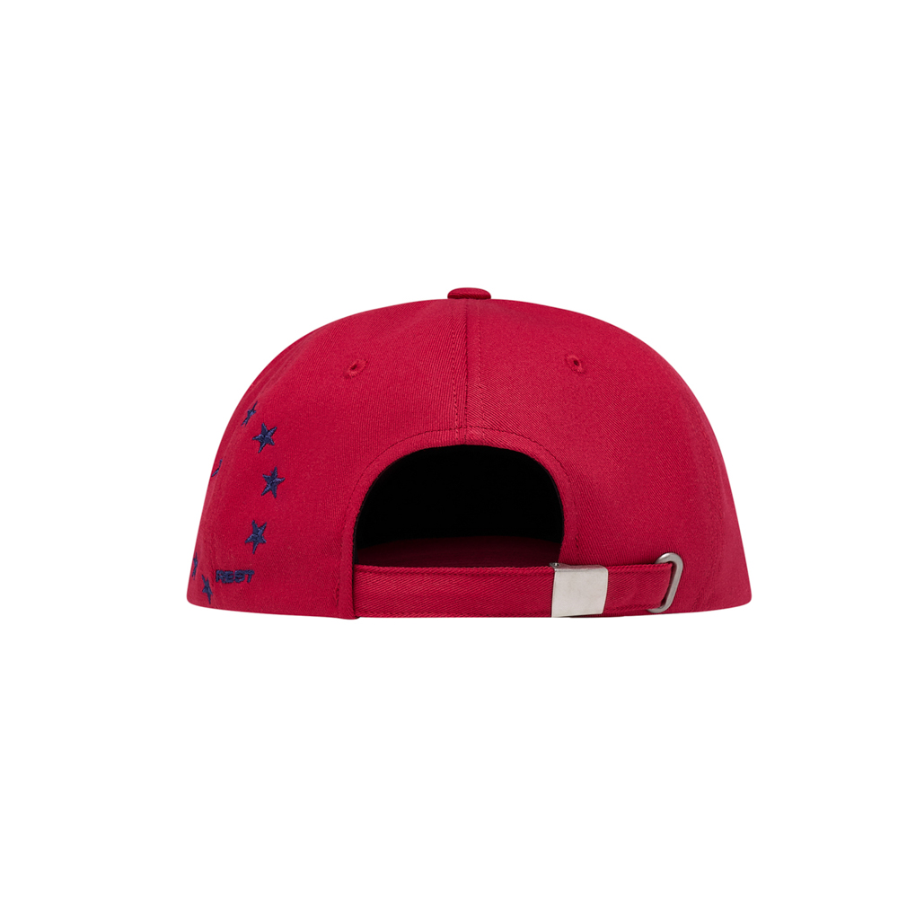 아모우 03 스타 서클 5 패널 캡 레드(AMOU 03 Star Circle 5 Pannel Cap Red) - 3