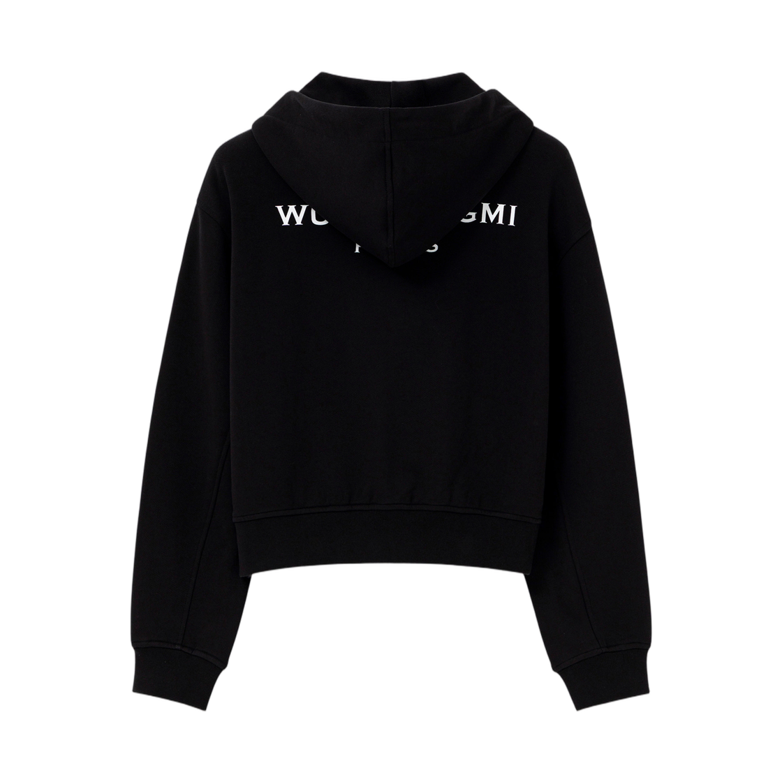 M261TS47742B (W) Wooyoungmi Back Logo Zip-Up Hoodie Black - 26SS