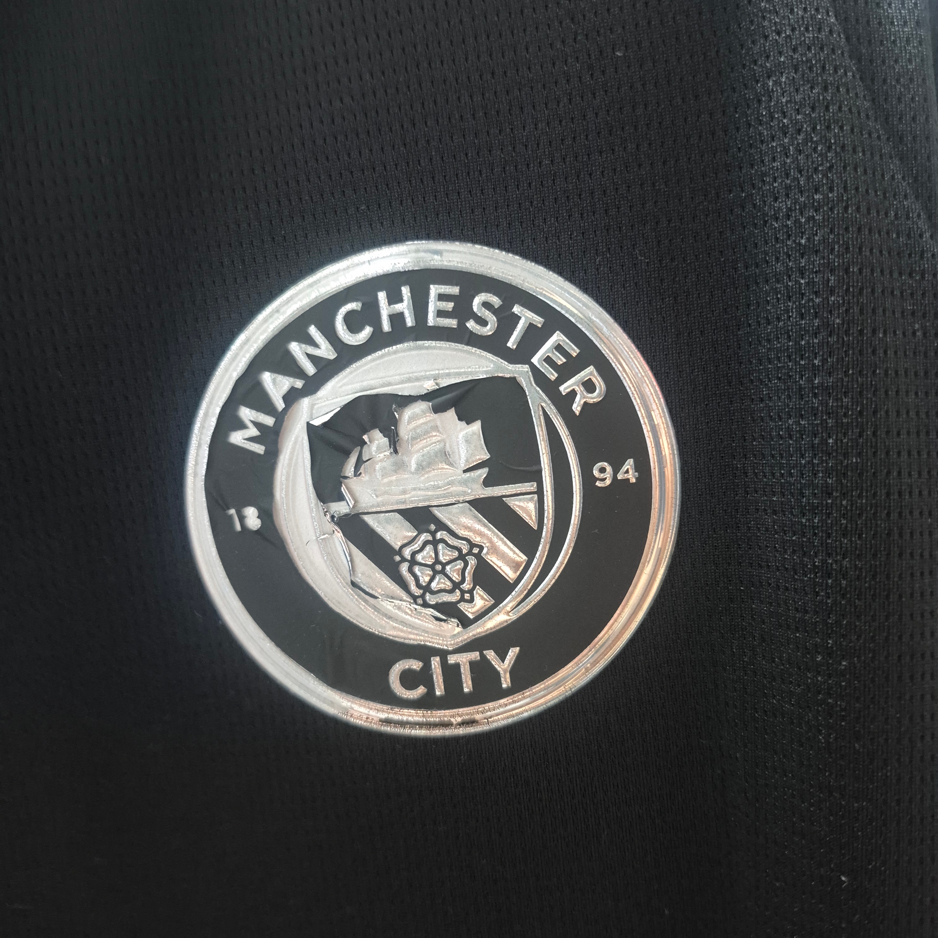 Puma Manchester City 2025/26 Away Replica Jersey Black (Non Marking Ver.) 착용 스타일