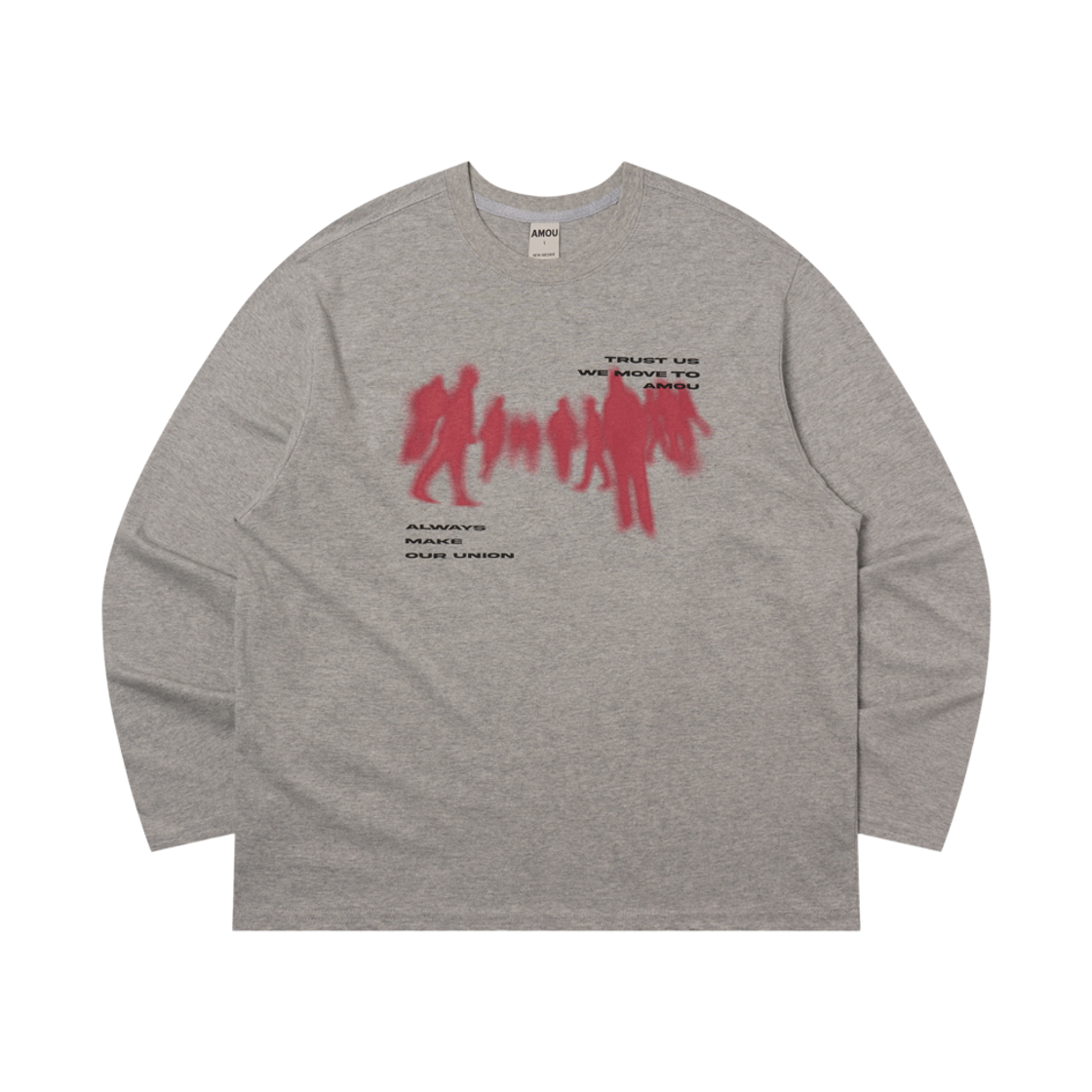 [KREAM 단독] 아모우 크라우드 롱슬리브 그레이([KREAM 단독]  AMOU Crowd Long Sleeve Gray)